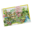 Stamped Cross Stitch Kit 11CT Aida Cloth Spring Landscape Pattern 85 x 58cm