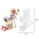 Metal Cutting Dies Stencil DIY Scrapbook Photo Album Cartoon Lady Embossing