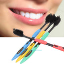 4PCS Double Ultra Soft Toothbrush Bamboo Charcoal Nano Brush Oral Dental Care