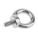 10x 316 Grade Stainless Steel Lifting Ring Eye Bolt Nuts Screws Bolts 8mm