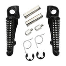Motorcycle Front Footrests Foot Pegs Fit for Kawasaki ZX-6R 03-13 Z750 Z750