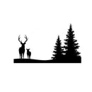 Deer Forest Carbon Steel Cutting Die Stencil Mold DIY Scrapbooking Paper Cards
