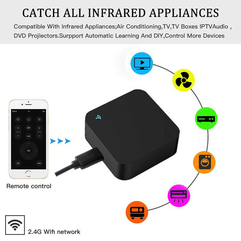 DIY 2.4G Smart Home Universal WiFi Infrared Remote Control for Alexa Google Home