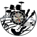 Timelike Cd Vinyl Record Wall Clock Modern Design Musical Theme Decorative