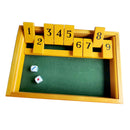 9Digitals2-4 Player Shut the Box Board forTraditional Thinking Strategy Bar Gift