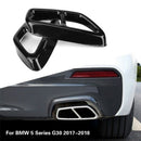 2 Pcs Car Stainless Steel High Temperature Resistance Anti-Rust Black Exhau