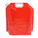 5L Folding Transparent Portable Outdoor Sports Hiking Water Storage Bag/Red