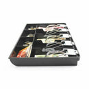 9 Grids Coin Money Plastic Storage Box Bill Cash Tray Organizer With Metal Clips