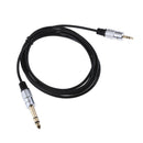6.35mm 1/4 inch Stereo Plug to 3.5mm Audio Convertor Adapter Cable, for Mic