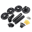 1X(Retro Black Iron Industrial Pipe Shelf Bracket Mounting Bracket Holder S