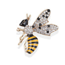 Fashion Rhinestone Enamel Bee Insect Brooch Pin Scarf Corsage Jewelry Gift