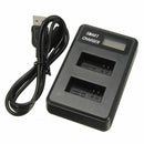 For Ahdbt-301 Go-Pro Hero3 Battery Usb Lcd Display Dual Port Charger For Go