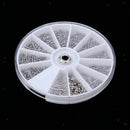 600pcs Tiny Glasses Screws Nuts Watch Repair Tool Kit in 12 Grids Round Box,