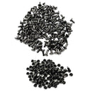 200 Sets 6x8mm Round Double Cap Rivets Leather Craft Stud DIY Repair Tools