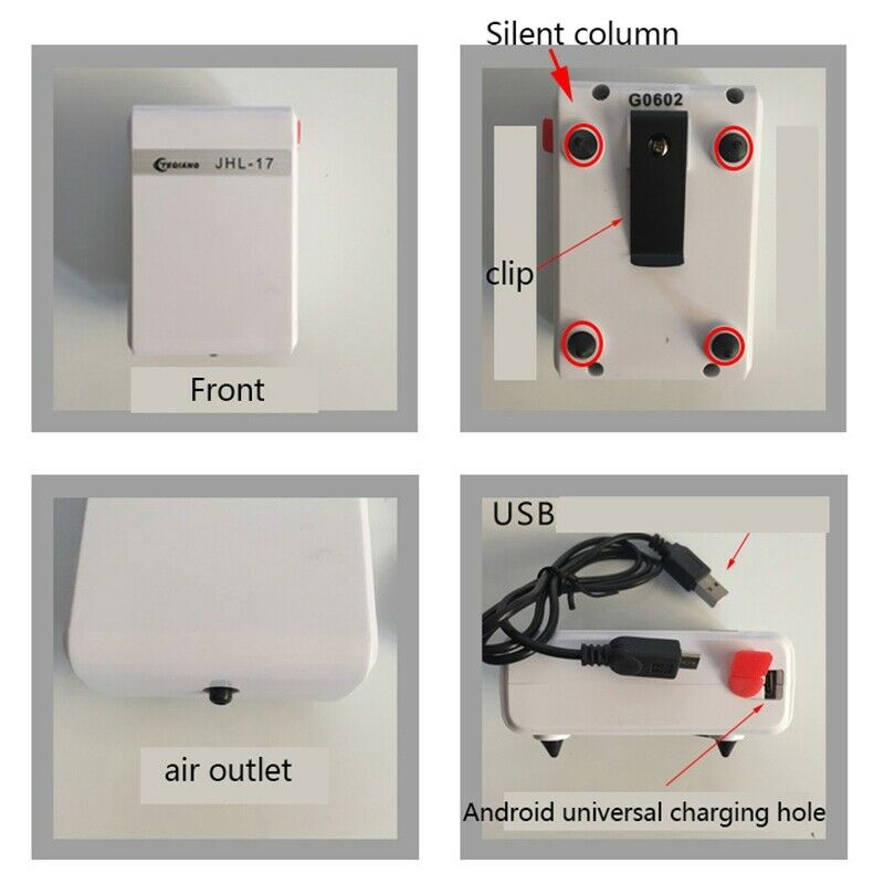 Outdoor Fishing Oxygen Pump Waterproof Usb Power Oxygen Air Compressor Aqua