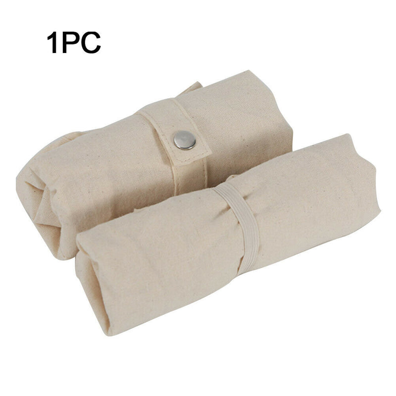 Pouch Cotton Blend Large Capacity Shopping Bag Double Handles Foldable Reusable