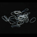 Fashion Ponytail Holder 200PCS Transparent Hair Tie Band Elastic Rubber Women