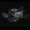 Fashion Ponytail Holder 200PCS Transparent Hair Tie Band Elastic Rubber Women