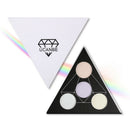 Ucanbe Brand triangular Glitter Eyeshadow Palette Holographic Shade Eye Lip