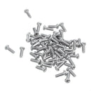 M2.5 x 7mm 304 Stainless Steel Phillips Round Head Screws Bolt 60pcs W2L5