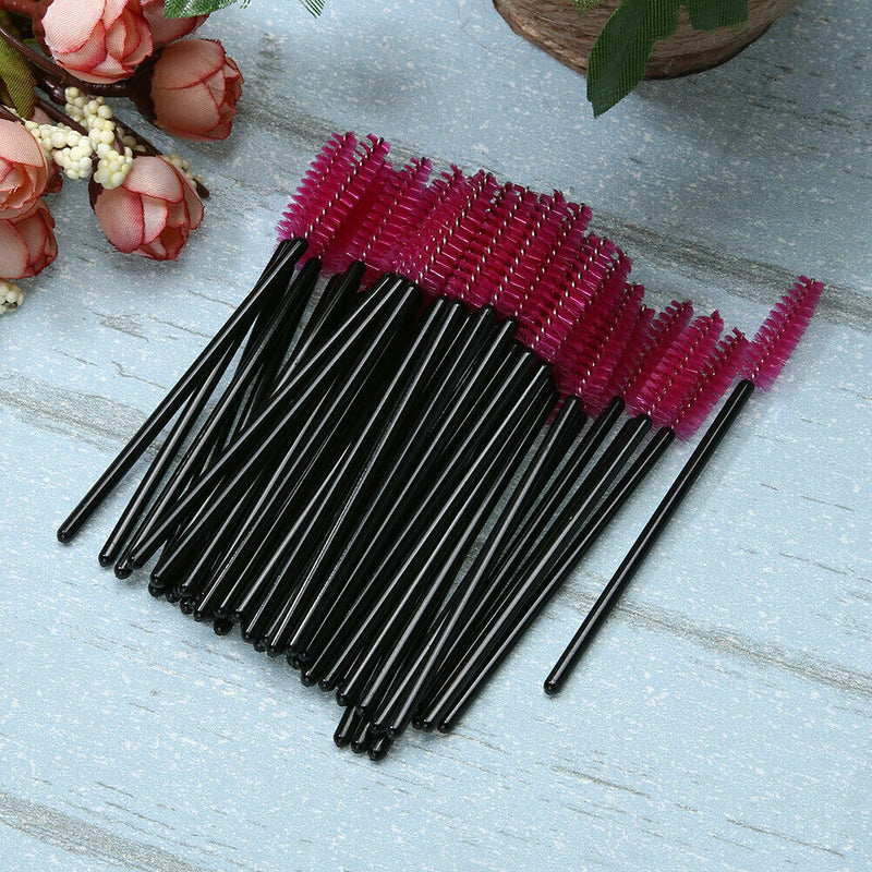 50PCS Disposable Eyelash Brush Mascara Wands Applicator Spoolers Makeup(2)