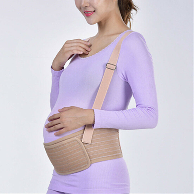 Maternity Belt Shoulder Strap Abdomen Support Pregnant Belly Band Tummy Bandage