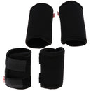 4x Knee Brace For Dog Hock Protector Dog Surgical Injury Feet Cover Black