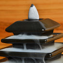 Ceramic Glaze Incense Smoke Cone Burner Backflow Censer Tower Holder Tiantan