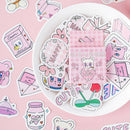 46pcs Pink Cute League DIY Diary Stickers Paper Labels Gifts Packaging Deco OZ