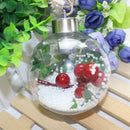 8cm Transparent Christmas Ball LED Lights Tree Ornament Plastic Bauble Xmas L9O9