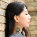 Ethnic Style Hand-Designed Earrings Agate Crafted Fashi on Earrings