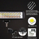 1x 6" 60W Car Top LED Offroad Work Light Bar Dual Color White & Amber JC&M