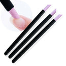Black Quartz Scrubs Stone Cuticle Stick Pen Cuticle Nail Art Pusher Spoon C P9J1