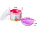 6pcs Multi-Colored Plastic Bowls Cereal Fruit Soup Container Outdoor Camping