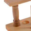 6 Holes Lab Wooden Test Tube Storage Holder Bracket Rack With Stand Sticks LJ