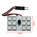 T10 RGB 12Led  Car Led Remote Control Rgb Car Led Panel Interior Auto LightS Ew