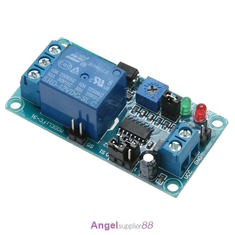 DC 12V Delay Relay Time Delay Turn on/Delay Turn off Vibration Switch Modul