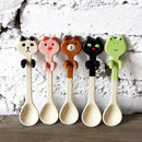 HOT Cartoon Animal Ceramic Spoon Teaspoon Spoon Stirring Mixing Coffee New x