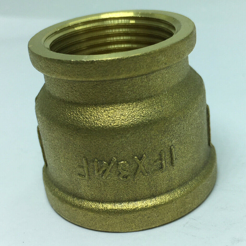 1 Pc Double Female Brass Thread Straight Adapter Connector Fitting DN25xDN20