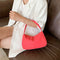Nylon Casual Women Handbag Female Solid Underarm Shoulder Bag (Rose Red)