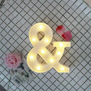 Ampersand Symbol Marquee Letter Lights Alphabet Light Up Sign for Wedding H P9I5