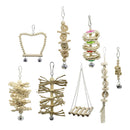 8Pieces Parrots Laddeer Toys Parrots Climbing Playing Toys For Large Bird