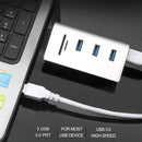 Rocketek Usb 3.0 Hub 3 Port Adapter Power Interface Sd/Tf Card Reader Compu N6N7