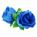 50 artificial roses, 3 cm tall, wedding decoration, navy blue G7W6