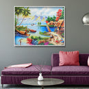 Beach 5D DIY Full Round Diamond Painting Rhinestone Manual Handworks (B204)