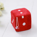 Fuzzy Fluffy Dice Black Car Mirror Novetly Accessory Black 2 O2T5
