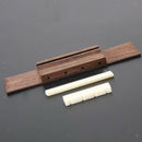 Ukulele Bridge 110mm Rosewood Set  ABS Saddle Nut For Uku Accs Luthier