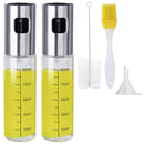 Olive Oil Sprayer Set, 100Ml 5 in 1 Oil Dispenser Glass Bottle for BBQ Sala