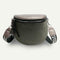 Fashion Crossbody Bag Women Leather Shoulder Messenger Saddle Bags (Grey)