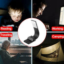 Clip On Book Reading Light Lamp LED for Bed Portable Night Travel Small Tiny USB